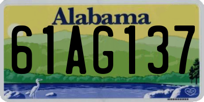 AL license plate 61AG137