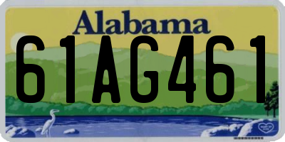 AL license plate 61AG461