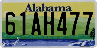 AL license plate 61AH477