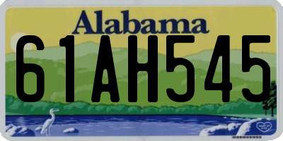 AL license plate 61AH545