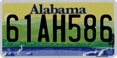 AL license plate 61AH586