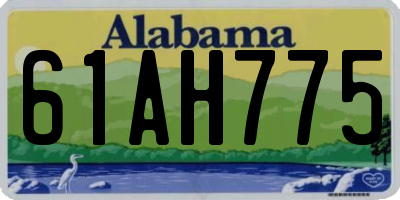 AL license plate 61AH775