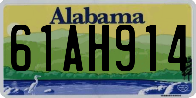 AL license plate 61AH914