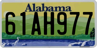 AL license plate 61AH977