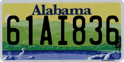 AL license plate 61AI836