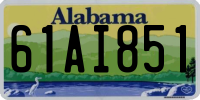 AL license plate 61AI851