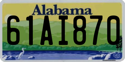 AL license plate 61AI870