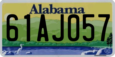 AL license plate 61AJ057