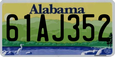 AL license plate 61AJ352