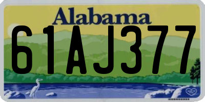 AL license plate 61AJ377