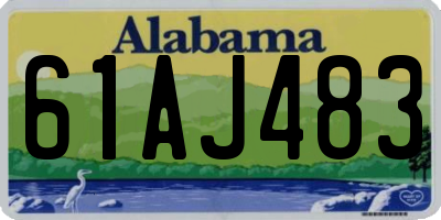 AL license plate 61AJ483
