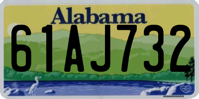AL license plate 61AJ732