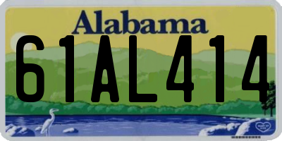AL license plate 61AL414