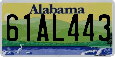 AL license plate 61AL443