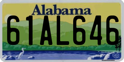 AL license plate 61AL646