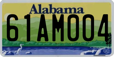 AL license plate 61AM004