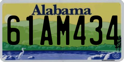 AL license plate 61AM434