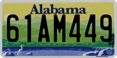 AL license plate 61AM449