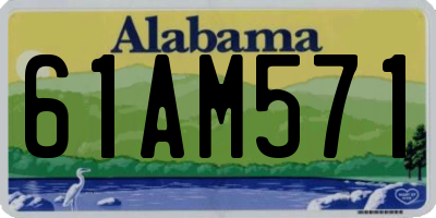 AL license plate 61AM571