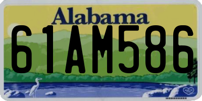 AL license plate 61AM586
