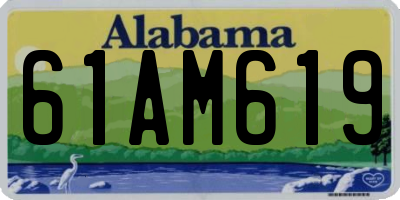 AL license plate 61AM619