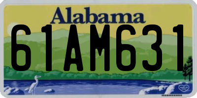AL license plate 61AM631