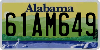 AL license plate 61AM649