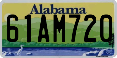 AL license plate 61AM720