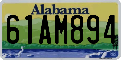 AL license plate 61AM894