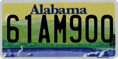 AL license plate 61AM900