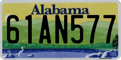 AL license plate 61AN577