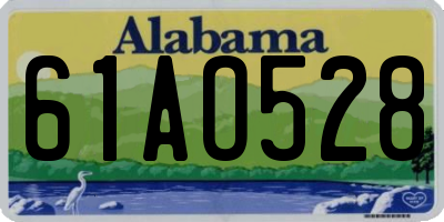 AL license plate 61AO528