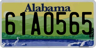 AL license plate 61AO565