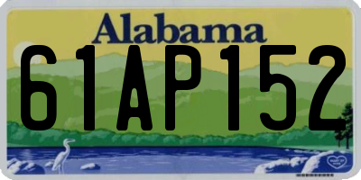 AL license plate 61AP152