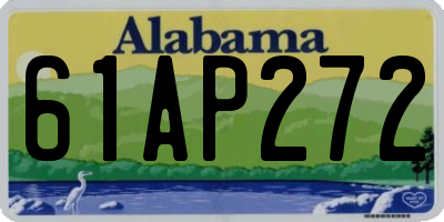 AL license plate 61AP272