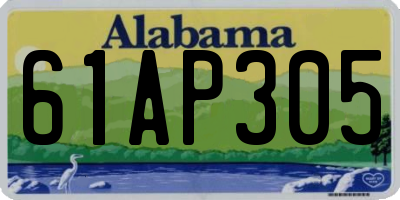 AL license plate 61AP305