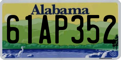 AL license plate 61AP352