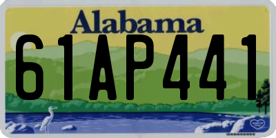 AL license plate 61AP441