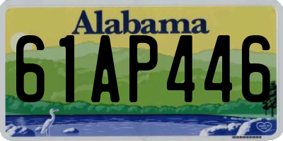 AL license plate 61AP446