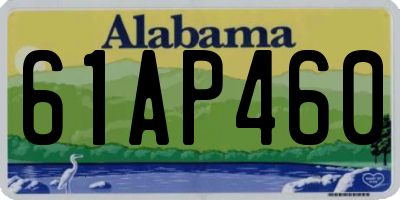 AL license plate 61AP460