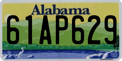 AL license plate 61AP629