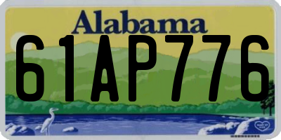 AL license plate 61AP776