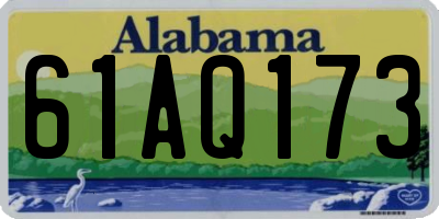 AL license plate 61AQ173