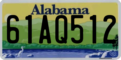 AL license plate 61AQ512