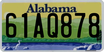 AL license plate 61AQ878