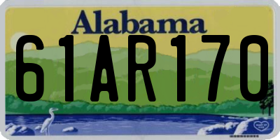 AL license plate 61AR170