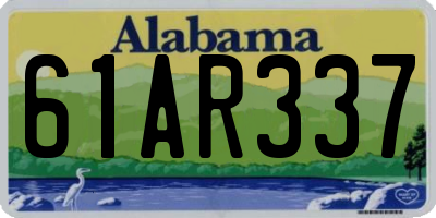 AL license plate 61AR337