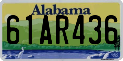 AL license plate 61AR436