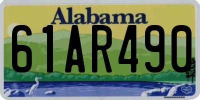 AL license plate 61AR490