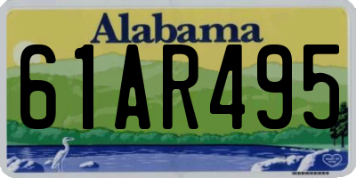 AL license plate 61AR495